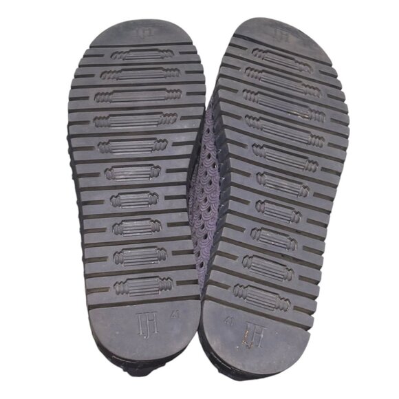 Ilse Jacobsen Tulip Slip On Minimalist Sneaker 41 10.5 Laser Cut Navy Perforated - Picture 5 of 7